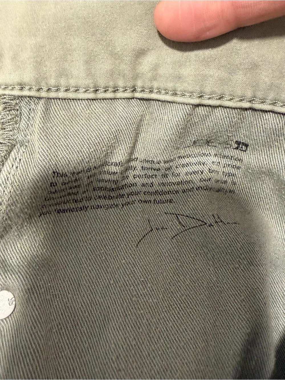Joe's Jeans Olive Tapered Denim